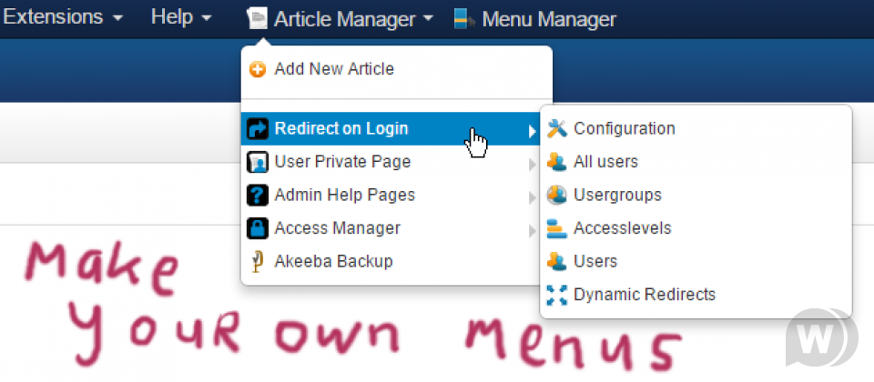 Admin Menu Manager Pro v2.3.1 - менеджер меню админки Joomla