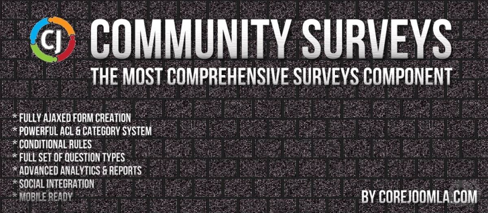 Community Surveys Pro v5.2.2 - опросы для Joomla