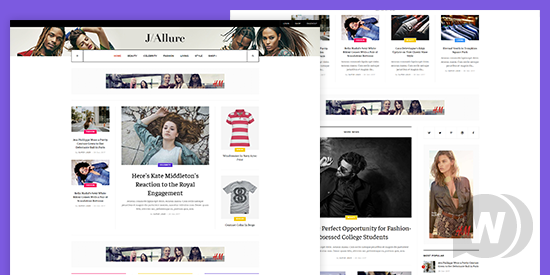 JA Allure v1.0.4 - шаблон журнала моды для Joomla