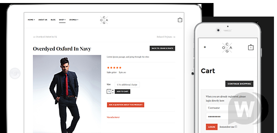 JA Cagox v1.1.1 - шаблон интернет магазина одежды Joomla