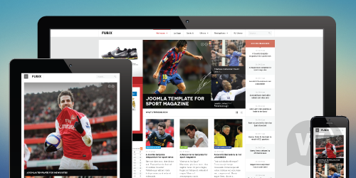 JA Fubix v1.1.5 - шаблон спортивных новостей Joomla