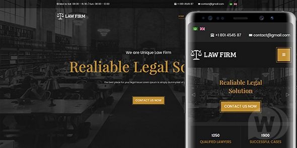 JA Law Firm v1.0.5 - шаблон Joomla для юристов и бизнес-сайтов