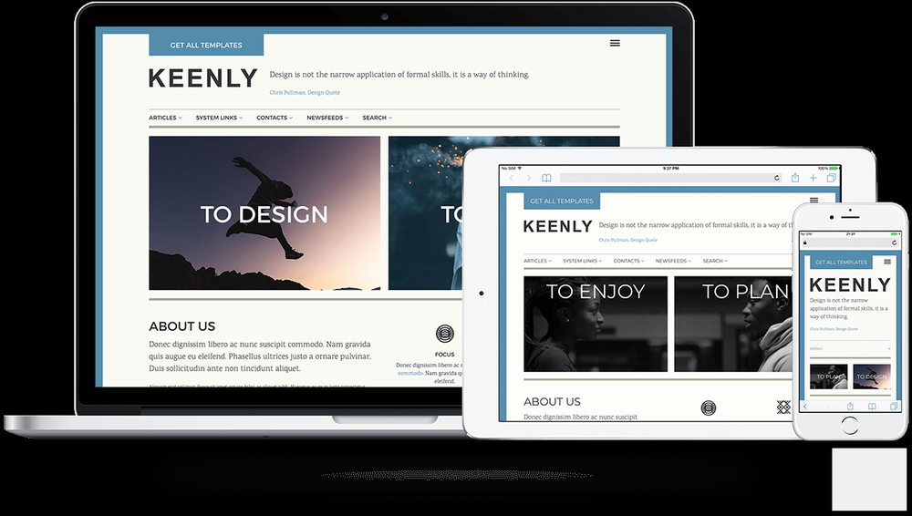 Joomlashack Keenly v1.3.17 - блоговый шаблон для Joomla