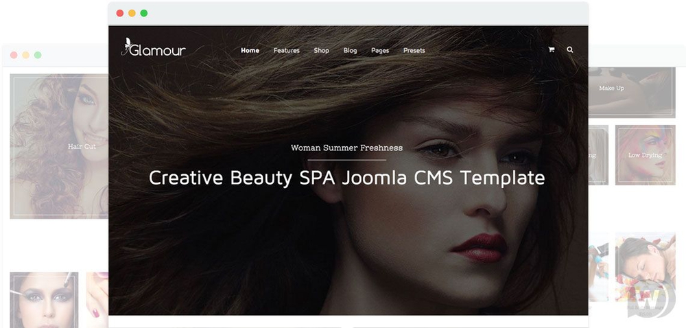 JS Glamour v1.8 - шаблон интернет магазина косметики Joomla