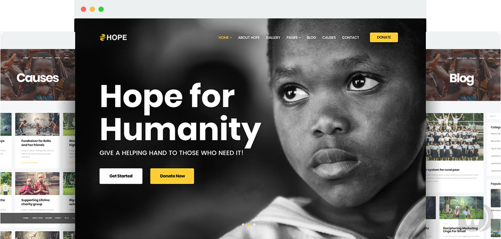 JS Hope v1.3 - шаблон благотворительности для Joomla