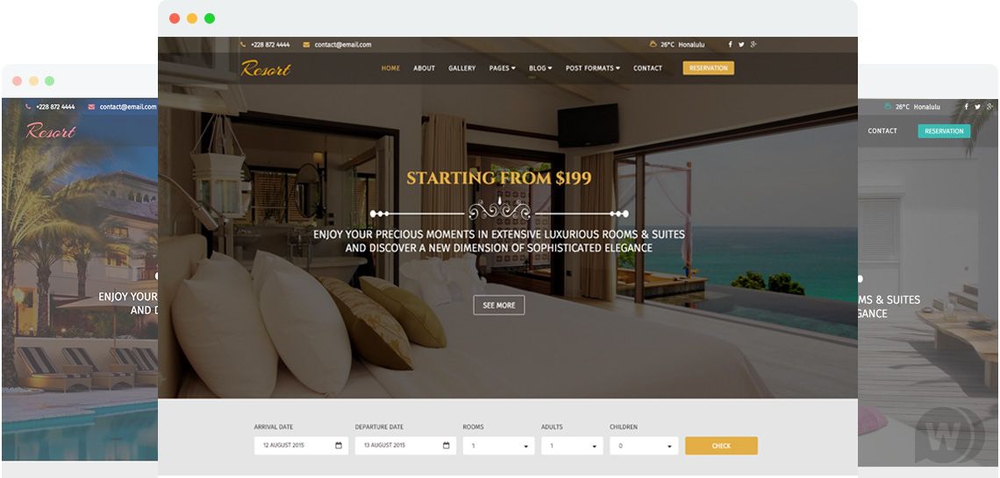 JS Resort v2.0 - шаблон отеля Joomla