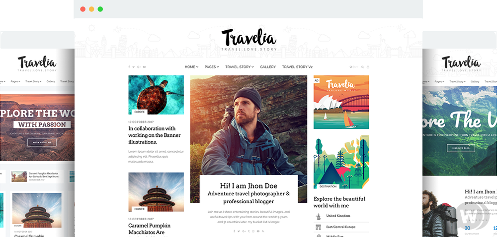 JS Travelia v1.2 - шаблон сайта о путешествиях Joomla
