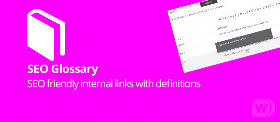 SEO Glossary v3.0.1 - компонент словаря/глоссария для Joomla