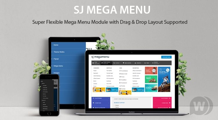 SJ Mega Menu v4.0.0 - модуль меню для Joomla