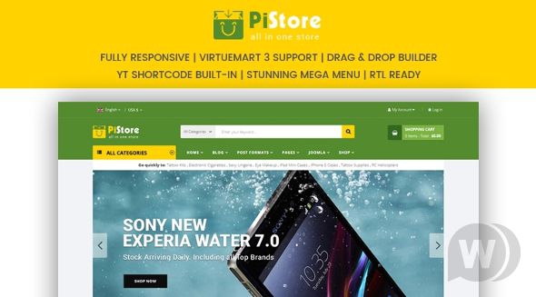 Sj PiStore v3.9.6 - шаблон интернет-магазина на Joomla