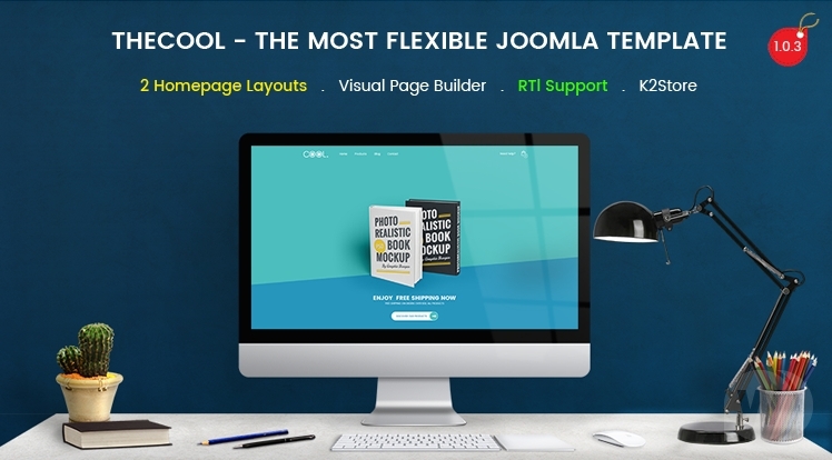 SJ TheCool Pro v3.9.6 - шаблон для продаж книг Joomla