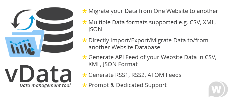 vData v2.9.23 - импорт/экспорт данных для Joomla