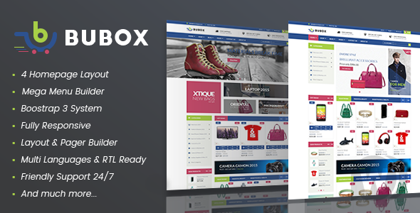 Vina Bubox - шаблон интернет магазина VirtueMart для Joomla